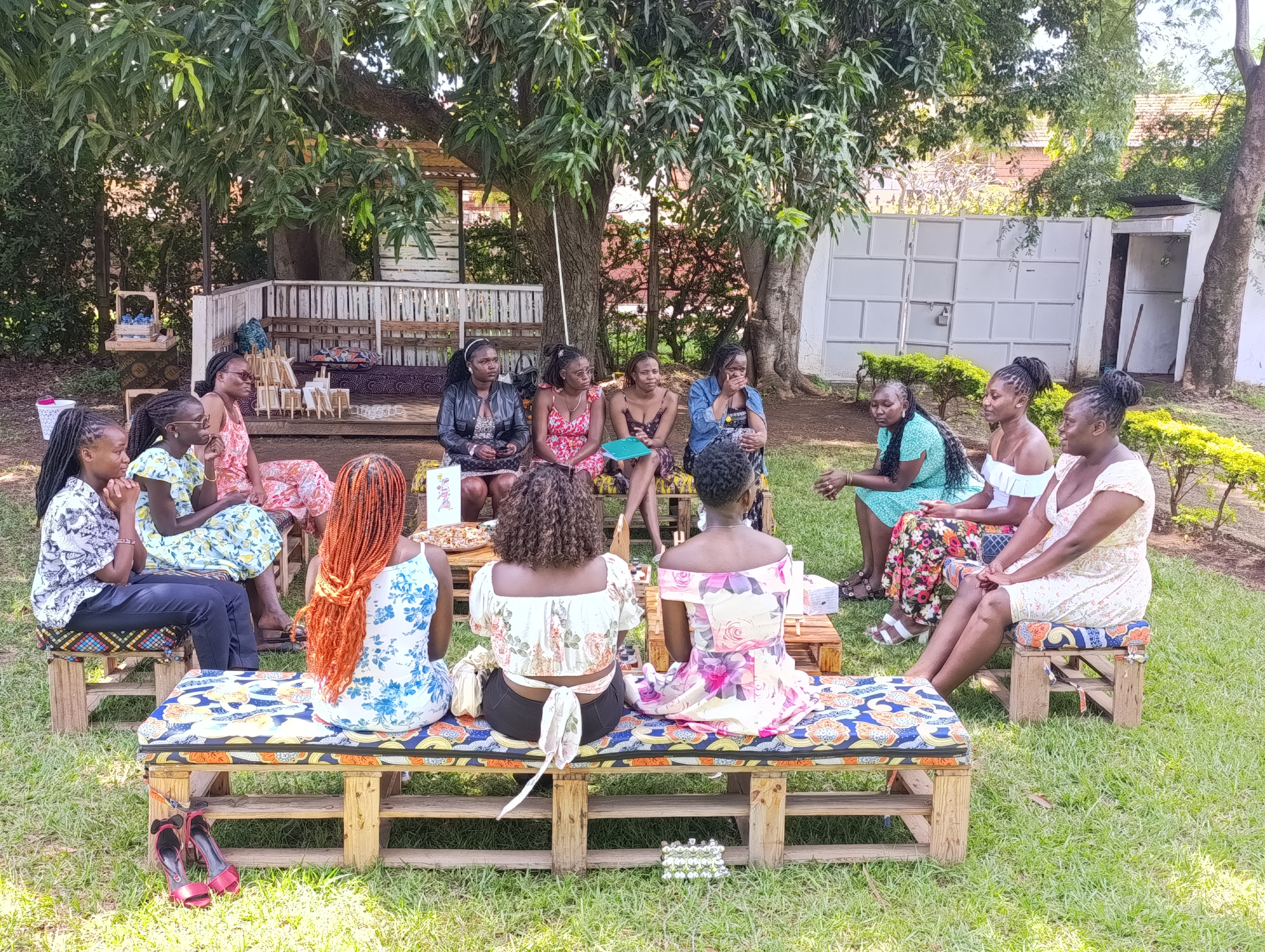 Great Ladies participants engaging in a group discussion