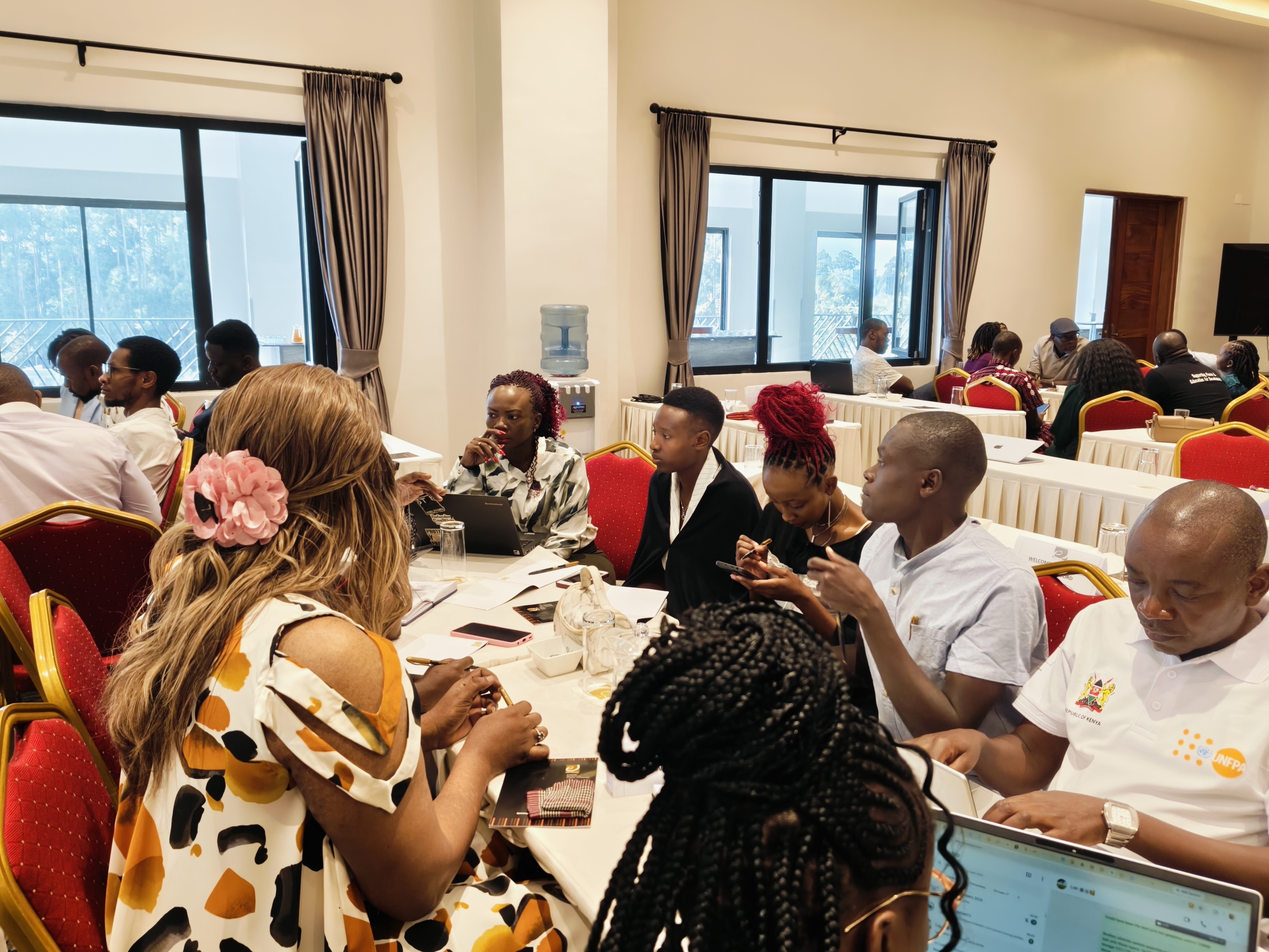 Young women participating in a Great Ladies community event